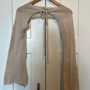 La Hearts Cream Women's Shrug